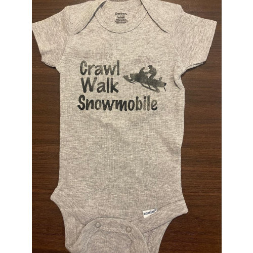snowmobile baby onesie ® - crawl walk Snowmobile - infant Snowmobile - snowmobile baby bodysuit - snowmobile baby one piece