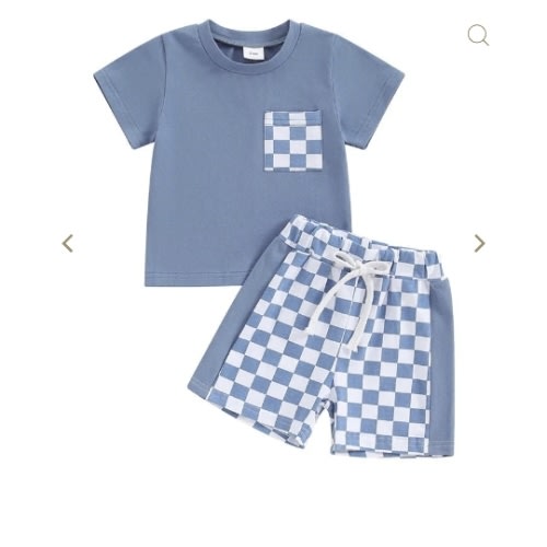 Checkerboard Pocket Tee Set