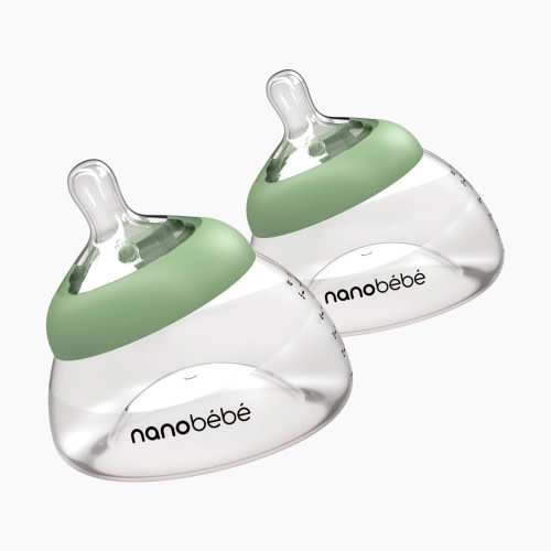 Nanobebe Breastmilk Bottle - Sage, 2