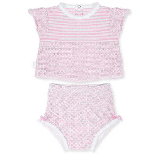 Size: _pos=11 - Paty Knit, 2 PC Flutter Sleeve Diaper Set with Bows – PatyInc