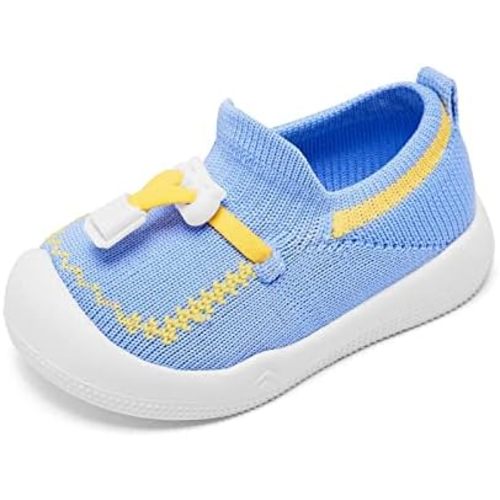 Eashi Baby Boy Girl Non-Skid Indoor Infant Walking Shoes Breathable Warm Elastic Sock Shoes with Memory Sole Protect Toes Outdoor Sneakers