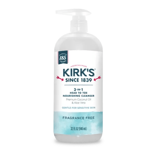 Kirk’s 3-in-1 Head to Toe Nourishing Cleanser | Fragrance Free