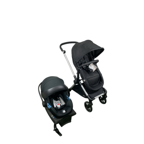 Cybex Eos and Aton G Travel System, Silver, Moon Black, 2024