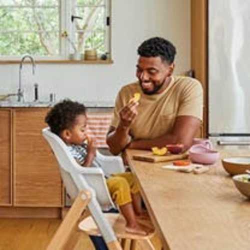 Ergobaby 3-In-1 Evolve High Chair: Natural Wood