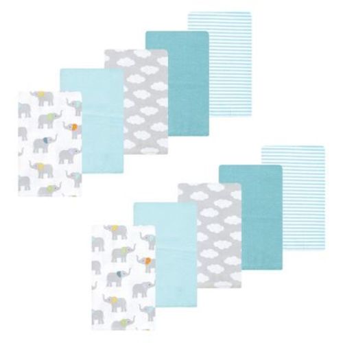 Luvable Friends Hudson Baby Flannel Burp Cloths 10pk Set
