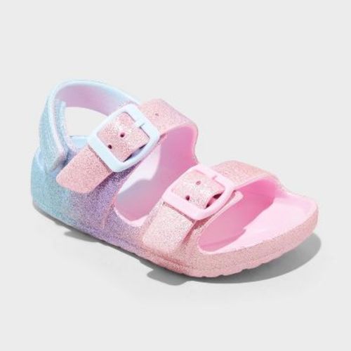 Toddler Ade Blown EVA Sandals - Cat & Jack™ Gradient 9T: Hook and Loop, Contoured Footbed, Open Toe