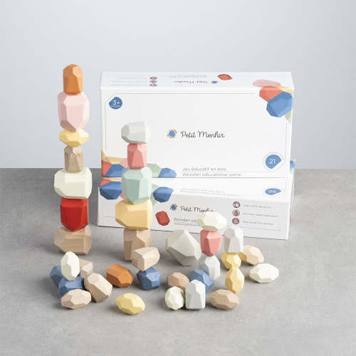 Wooden Educational Game | Pastel Colors