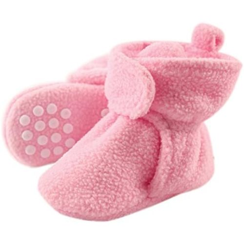 Luvable Friends Baby Girls' Cozy Fleece Booties