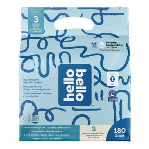 Hello Bello™ Baby Wipes 180 ct, Super Soft and Super Strong