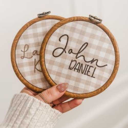 Etsy - Embroidery Name Announcement