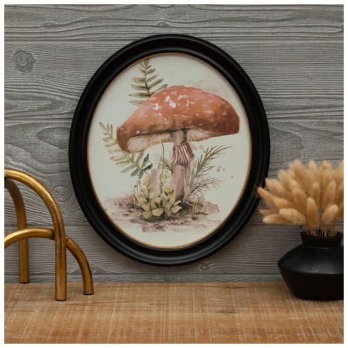 Watercolor Red Mushroom Wood Wall Decor