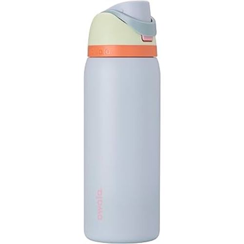 Owala FreeSip Insulated Stainless Steel Water Bottle with Straw for Sports, Travel, and School BPA-Free Sports Water Bottle, 32 oz, Beach House