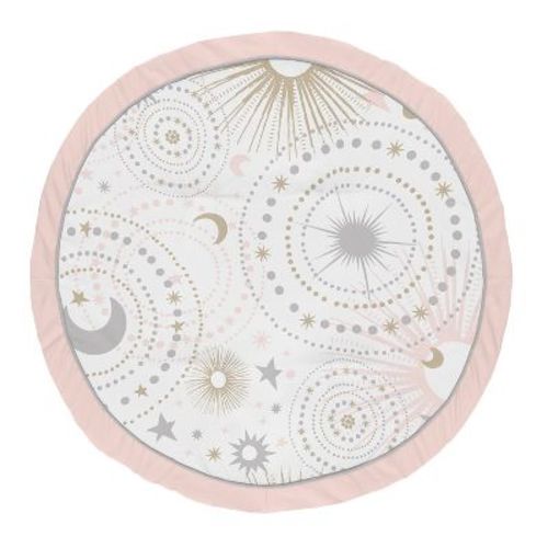 Sweet Jojo Designs Girl Baby Tummy Time Playmat Celestial Pink Gold And Grey