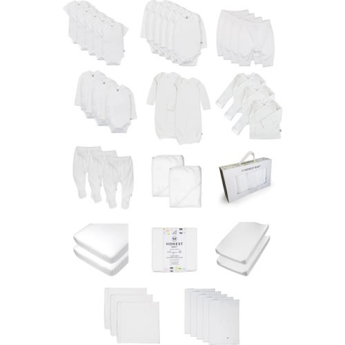 HONEST BABY Oh, Baby! 50-Piece Organic Cotton Baby Gift Set, Size: 0-3M