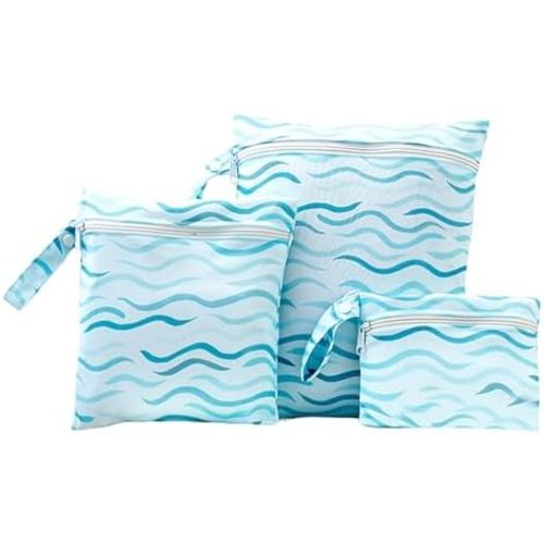 Wet Dry Bag for Baby, Swimsuit, Diaper Bag & Travel - Waterproof Reusable Leakproof Pouch for Wet Clothes, Swimsuits, Pool, Beach, and Gym