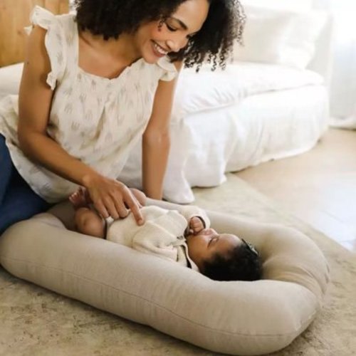 Clearance Baby Lounger Pillow for Infants Babies 0 12 Months Lounger for Baby Soft Cotton Breathable Infant Floor Seats & Loungers for Newborn Gifts
