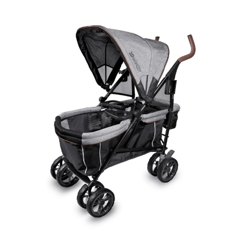 Summer Infant 3Dlite Wagon Convenience Stroller, Black/Grey