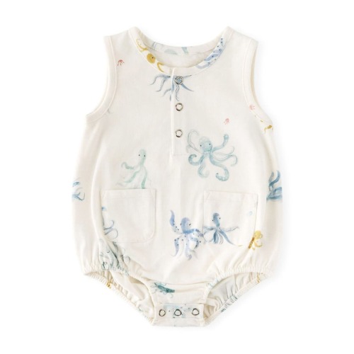 Sleeveless Organic Cotton Bodysuit, 3-6M