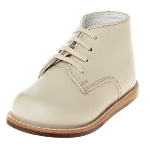 Josmo Unisex Baby First Walker Shoes, Genuine Leather Classic Infant Footwear - Beige, Size: 3