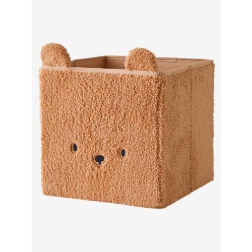 Sherpa Bear Storage Bin - camel, Bedding & Decor