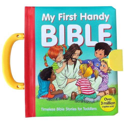My First Handy Bible-Adam Eve-Creation-Noah-Noah Ark- Abraham-Sarah-Isaac-Jacob-Israel-Joseph-Pharaoh-Egypt-Moses-Joshua-Promised ... and the Whale-Jesus is Love-Hard Cover