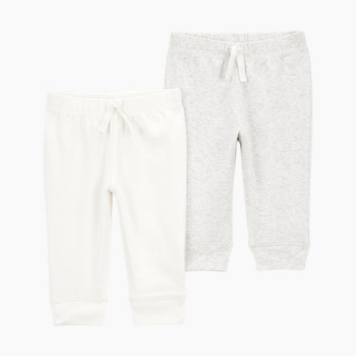 Carter's 2-Pack Pull-On Pants - White, 6 M