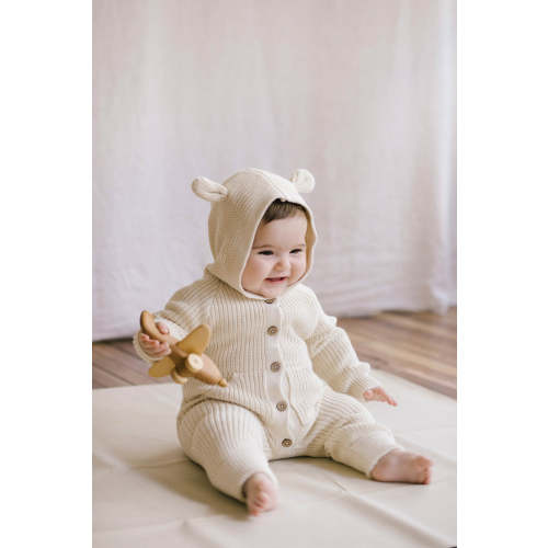 Bear Knit Onepiece - Soft Clay