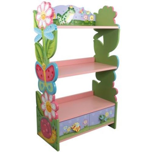Fantasy Fields Magic Garden 3-Tier Wooden Bookcase + Storage Drawers, Multi