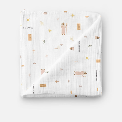 Jesus Muslin Swaddle Baby Blanket
