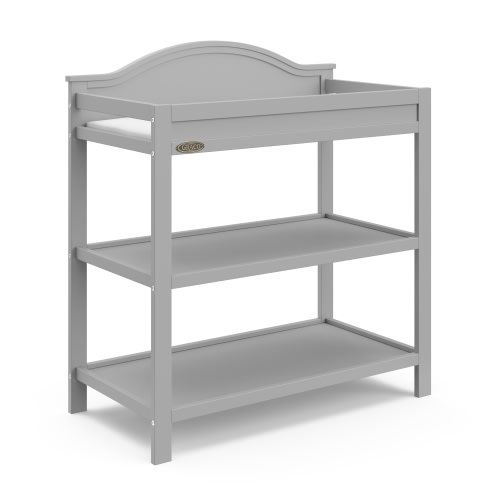 Graco Story Infant Wood Changing Table, Pebble Gray