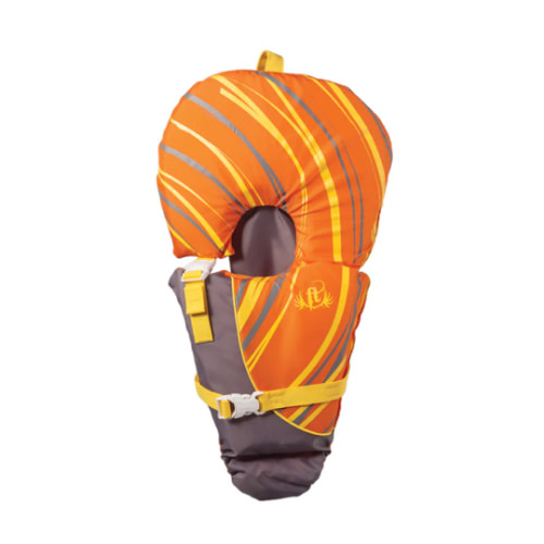 Full Throttle Baby-Safe Vest - Infant to 30lbs - Orange/Grey