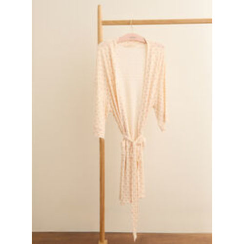 Annie Mini Bows Mama Robe in Pink | Tullabee