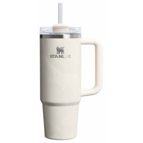Stanley 30 oz Stainless Steel H2.0 Flowstate Quencher Tumbler Calcite Calacatta