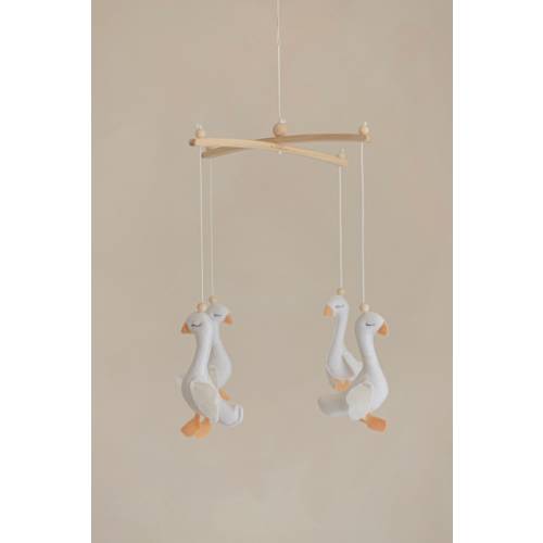 Baby mobile- Goose mobile- Baby girl mobile- Geese Nursery baby mobile- Baby shower gift- Newborn gift- Duck Duck Goose decor- Baby boy gift