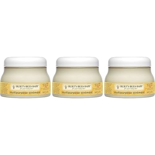 Burt's Bees Baby 100% Natural Origin Multipurpose Healing Ointment, Face & Body Baby Ointment, 7.05 Ounce (Pack of 3)