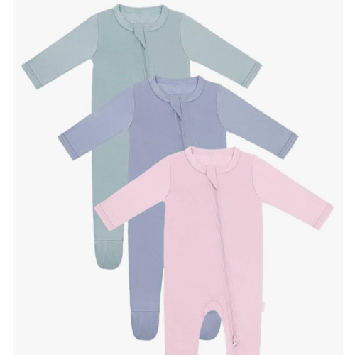 RRP Unisex Baby Footies Pajamas,Rayon Derived From Bamboo,Buttery Soft Sleep 'N Play PJs,2-Way Zipper Closure,0-18 Months