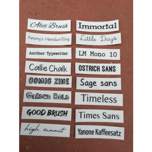 100% Cotton Iron-on Labels Fast Shipping Organic Cotton - Etsy