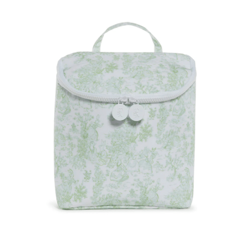 Insulated Lunch Bag - Take Away - Bunny Toile Green