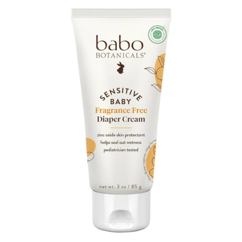 Babo Botanicals | Sensitive Baby Fragrance-Free Zinc Diaper Rash Cream