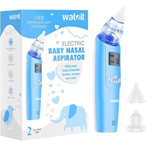 Baby Nasal Aspirator - Electric Nose Suction for Baby - Automatic Booger Sucker for Infants - Battery Powered Snot Mucus Remover for Kids Toddlers