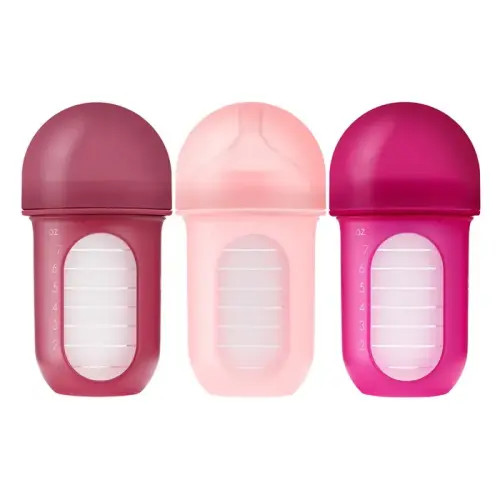 Boon Nursh Bottle 236ml Pink 3 Pack | Baby Bunting AU