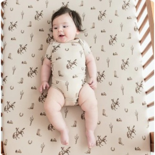 Crib Sheet in Classic Cowboy