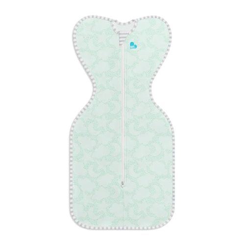 Love to Dream Organic Swaddle, Baby Sleep Sack, Swaddle Up Self-Soothing Swaddles for Newborns, Get Longer Sleep, Snug Fit Helps Calm Startle Reflex, 1.0 TOG Sleep Sack, 13-18.5lbs, Mint