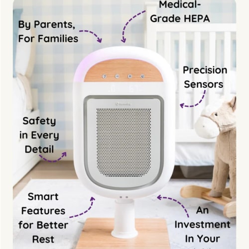 Sereniby Medical-Grade Nursery Purifier with SafeFlow™ Technology