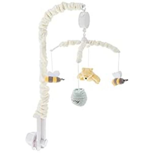 Amazon.com : Disney Winnie The Pooh Classic Pooh Ivory, Sage, Butter Musical Mobile with Hunny Pot and Bees, Ivory, Sage, Butter, Brown : Baby