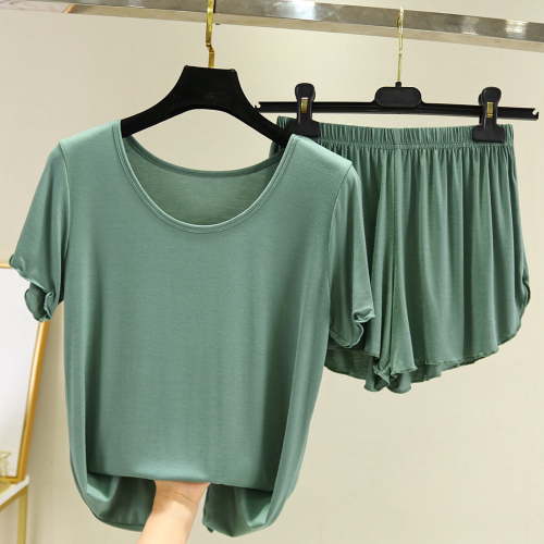 Uqiangy Soft Pajamas Set Pajama Shorts Set for Women Womens Pj Shorts Set Sleep Sets for Women Summer Pajamas for Women Set Green M