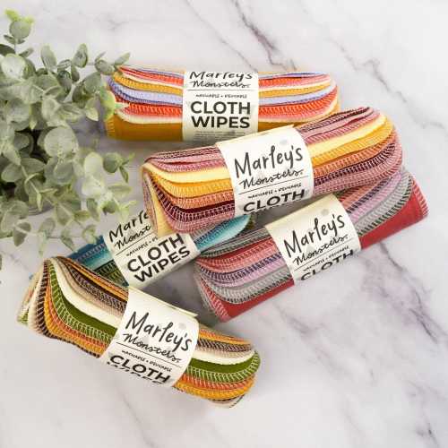 Cloth Wipes: Specialty Color Mixes - Super Soft Cotton Flannel Reusable Wipes - Made in the USA