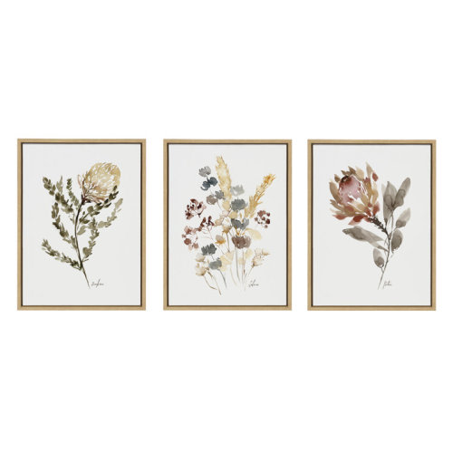 " Sylvie Wild Banksia Wild Salvia And Wild King Protea " by Sara Berrenson 3 - Pieces