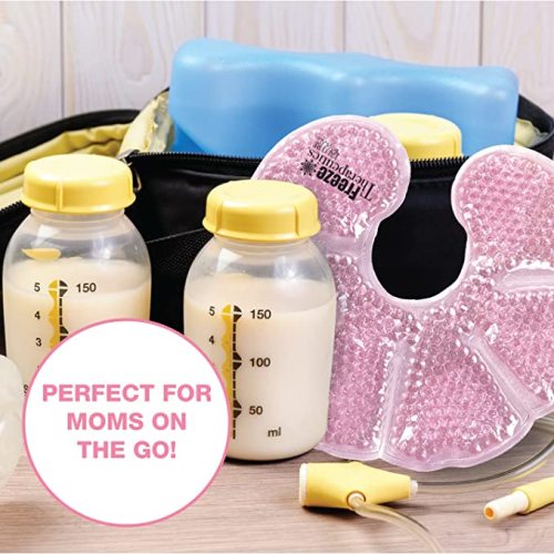 USA Merchant | Hot/Cold Plush Breast Gel Bead Packs by L'AUTRE PEAU Set of 2 Relief for Breastfeeding, Nursing Pain, Mastitis, Engorgement, Swelling, Plugged Ducts | Boost Milk Let-Down & Production - Pink Breast Pads