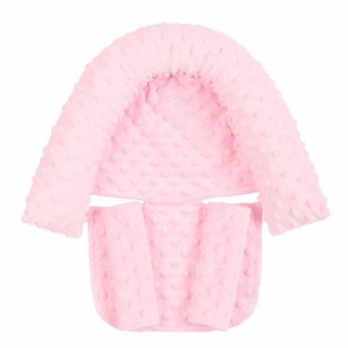 Car Seat Head & Body Support with 2 Straps Pads, Ultra Soft Newborn Preemie Carseat Insert Cushion for Girls Boys, Fits Car Seat